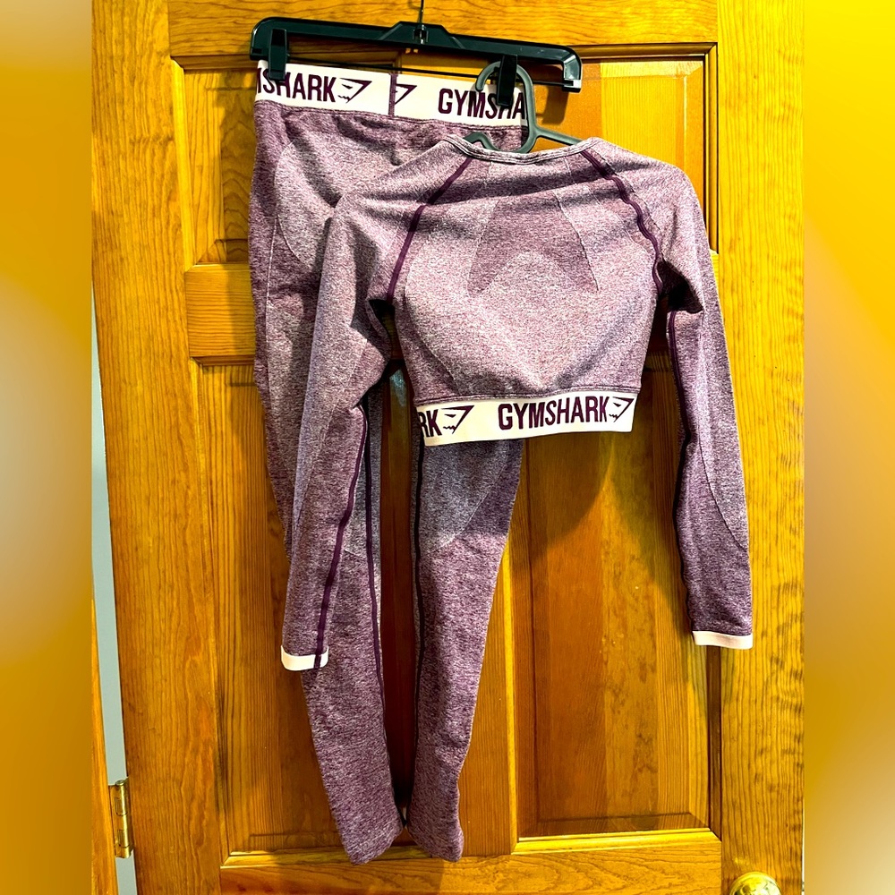 Gymshark Flex Set Ruby Marl Xs Nwot - image 2